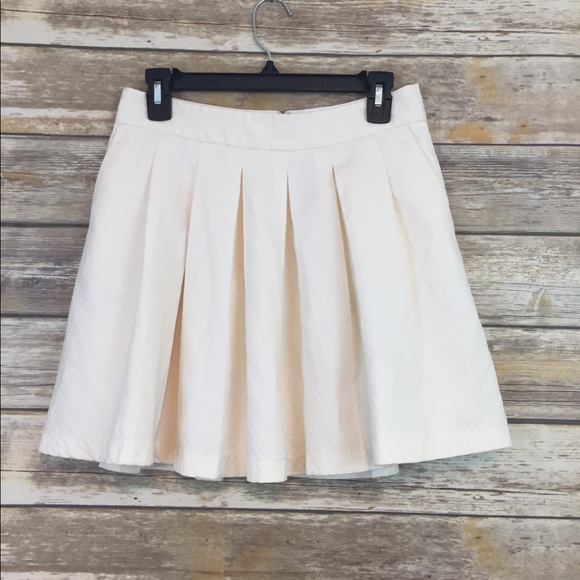 Elle Dresses & Skirts - Elle Cream Polka Dot Skirt